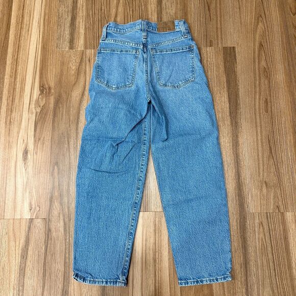 Madewell Balloon Jeans Women's 23 Cropped High Rise Curved Mom Denim - Picture 3 of 12